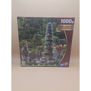 NEW SureLox Bali Island, Bali Water Fountain Garden 1000 Jigsaw Puzzle 27"x29"